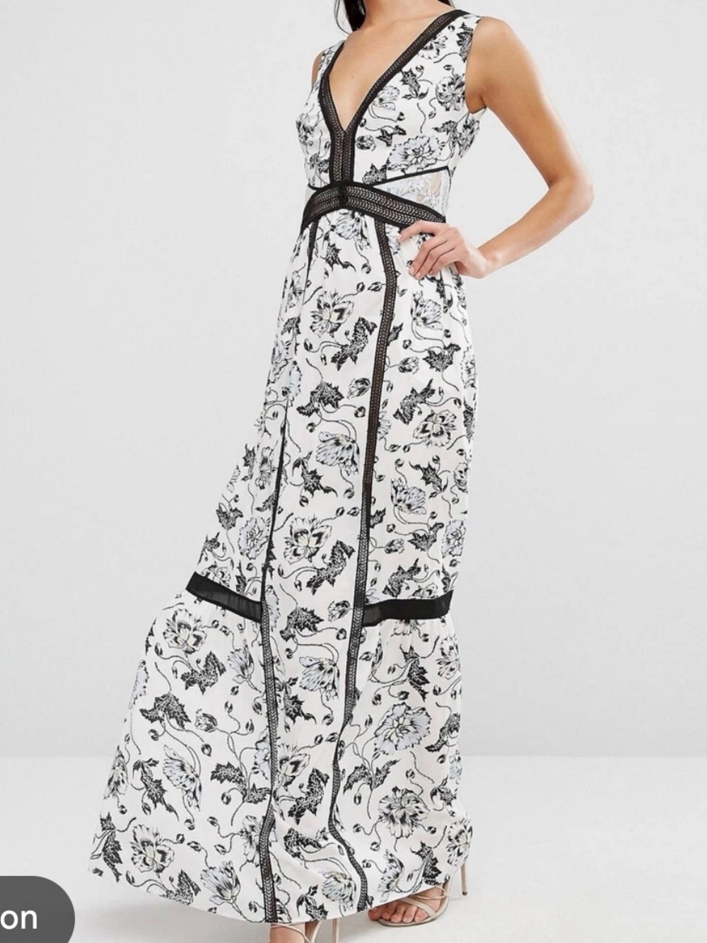 Self-Portrait Clarissa Lace Maxi Dress Size 4